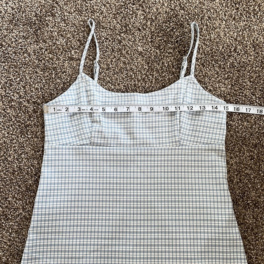 Brandy Melville John Galt NWT blue plaid dress - Picture 7 of 11